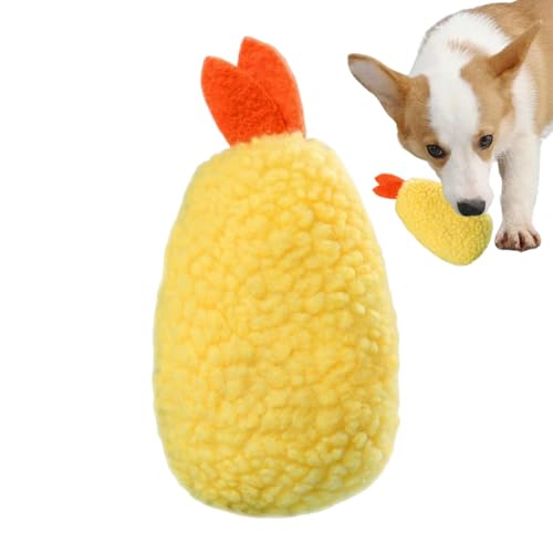 Quietschendes Plüsch-Hundespielzeug – Hundespielzeug für aggressive Kauer, gebratene Garnelenform, Plüsch, zum Zahnen von Welpen, quietschend, niedliche Tiere für aggressive Kauer Quietschendes Plüsch-Hundespielzeug – Hundespielzeug für aggressive Kauer, gebratene Garnelenform, Plüsch, zum Zahnen von Welpen, quietschend, niedliche Tiere für aggressive Kauer von DMAIS