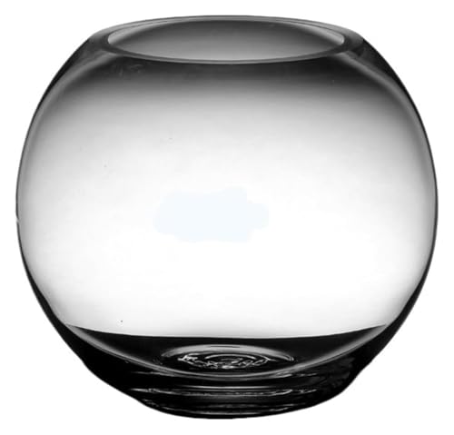 DMBBSAPBSH Goldfischglas, Fischschale, Verdicktes transparentes Glas Aquarium Desktop Aquarium Wohnzimmer Schildkröte Tank(Small) von DMBBSAPBSH