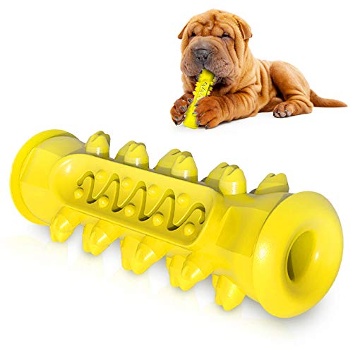 DMFSHI Hund Kauspielzeug, Hundespielzeug, Unzerstörbares, Robustes, Haltbares Hundezahnbürstenspielzeug für Mittelgroße Hunde Zahnpflege Zahnreinigung von DMFSHI