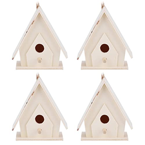 DMLENGOIN HÖLZERNES VOGELHAUS Nester KÄFIGE VERZIERUNG Handwerk HÄNGEN 4 STÜCK GARTENDEKOR FÜR VÖGEL DMLENGOIN HÖLZERNES VOGELHAUS Nester KÄFIGE VERZIERUNG Handwerk HÄNGEN 4 STÜCK GARTENDEKOR FÜR VÖGEL von DMLENGOIN