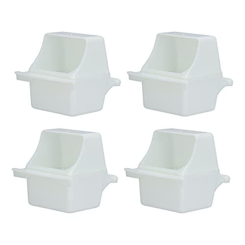 DMLENGOIN Vogelsp Ender Feeder 4 Sets Weiß PP Kunststoff Hängende Lebensmittel zuführung Schalen Becher für Vogelkäfig DMLENGOIN Vogelsp Ender Feeder 4 Sets Weiß PP Kunststoff Hängende Lebensmittel zuführung Schalen Becher für Vogelkäfig von DMLENGOIN