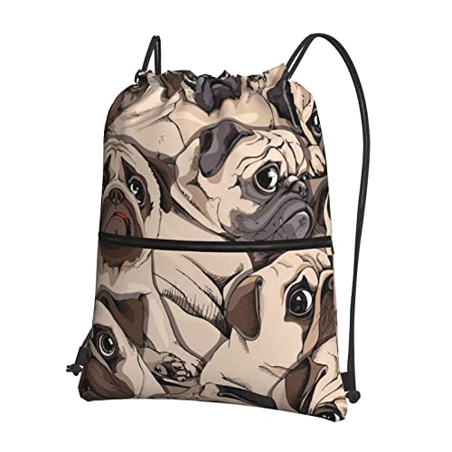 DMORJ Hunde-Rucksack mit Reißverschluss für den Außenbereich, 39 x 46 cm (L x H), gut für Reisen, Handgepäck, Camping, Schwarz, Einheitsgröße von DMORJ