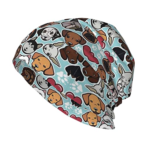 DMORJ Süße Hundesportmütze - Winter Laufen, Ausgehen, Sportgebrauch, leicht und trocken, weich und bequem, warm, lässig, Strickmütze, Schwarz, Schwarz, Einheitsgr��e DMORJ Süße Hundesportmütze - Winter Laufen, Ausgehen, Sportgebrauch, leicht und trocken, weich und bequem, warm, lässig, Strickmütze, Schwarz, Schwarz, Einheitsgr��e von DMORJ