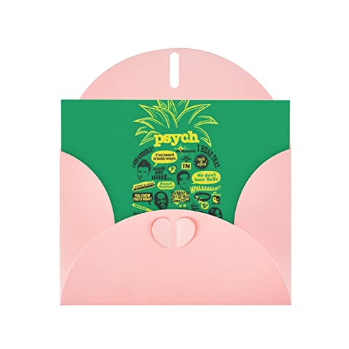 Pink Psych Grußkarte mit Ananas-Zitat, hochwertiges Perlenpapier, 10,2 x 15,2 cm, für Geburtstagskarte, Valentinstagskarte, Einladungskarte, Qualität Pink Psych Grußkarte mit Ananas-Zitat, hochwertiges Perlenpapier, 10,2 x 15,2 cm, für Geburtstagskarte, Valentinstagskarte, Einladungskarte, Qualität von DMORJ