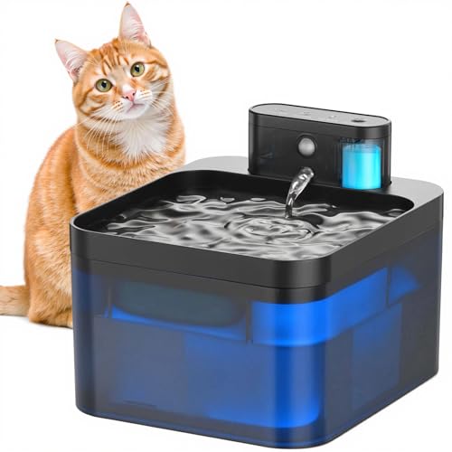 DMUUPEW PET Fursink Katzen-Trinkbrunnen, 2,2L Kapazität, 30dB Leiser Betrieb, LED-Beleuchtung, Schwarz DMUUPEW PET Fursink Katzen-Trinkbrunnen, 2,2L Kapazität, 30dB Leiser Betrieb, LED-Beleuchtung, Schwarz von DMUUPEW PET