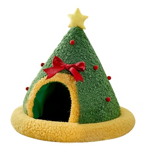Cat Christmas House, Breathable Winter Cat Cave Bed, Christmas Cat Nest, Cat Warm House, Cat Hideaway, Dog Tent Bed with Removable Cushion for Puppy & Kitten Cat Christmas House, Breathable Winter Cat Cave Bed, Christmas Cat Nest, Cat Warm House, Cat Hideaway, Dog Tent Bed with Removable Cushion for Puppy & Kitten von DNCG