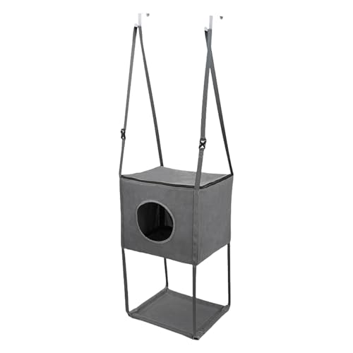 Cat Hammock, 16 x 13 Zoll Foldable Cat Climber Cat Hammock, Elevated Cat Bed, Breathable Adjustable Removable Comfortable Seasonal Pet Perch, Raised Cat Bed For Door Cat Hammock, 16 x 13 Zoll Foldable Cat Climber Cat Hammock, Elevated Cat Bed, Breathable Adjustable Removable Comfortable Seasonal Pet Perch, Raised Cat Bed For Door von DNCG