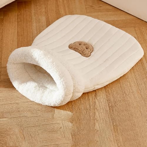 Cat Sleeping Bag, Linen Fabric Bed Cave, Soft And Comfortable Cat Bed, Cave Cozy Cat Beds, Durable Washable Cute Cat Sleeping Bag Easy Acces For Cats And Small Dog Cat Sleeping Bag, Linen Fabric Bed Cave, Soft And Comfortable Cat Bed, Cave Cozy Cat Beds, Durable Washable Cute Cat Sleeping Bag Easy Acces For Cats And Small Dog von DNCG