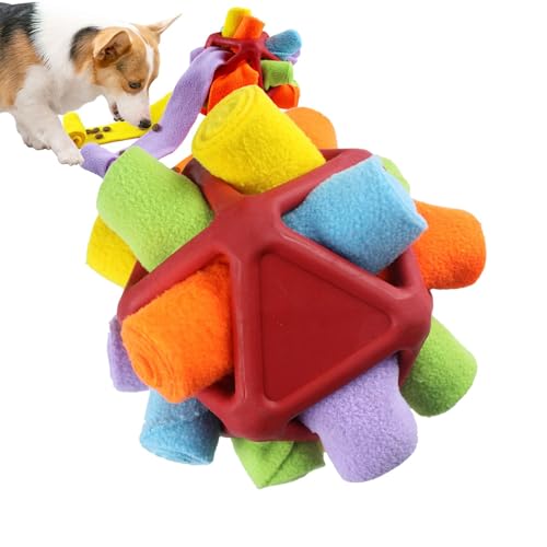 Furry Fellow Hundespielzeug - Hund Schnüffelspielzeug Schnüffelball | Hundeleckerli-Spender Spielzeug | Unzerbrechlicher Schnüffelinteraktiver Leckerli-Ball | Hunde-Puzzle-Spielzeugball für kleine Furry Fellow Hundespielzeug - Hund Schnüffelspielzeug Schnüffelball | Hundeleckerli-Spender Spielzeug | Unzerbrechlicher Schnüffelinteraktiver Leckerli-Ball | Hunde-Puzzle-Spielzeugball für kleine von DNCG