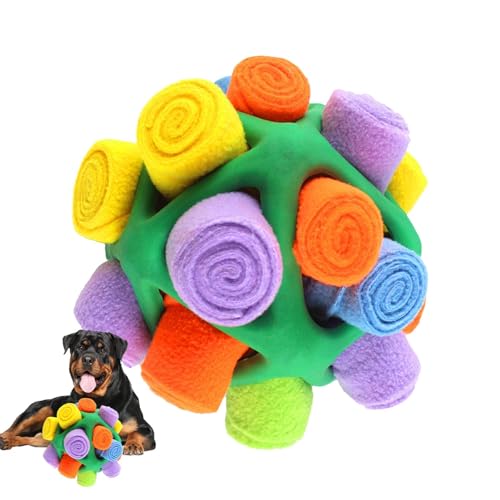 Furry Fellow Hundespielzeug - Hund Schnüffelspielzeug Schnüffelball | Hundeleckerli-Spender Spielzeug | Unzerbrechlicher Schnüffelinteraktiver Leckerli-Ball | Hunde-Puzzle-Spielzeugball für kleine von DNCG