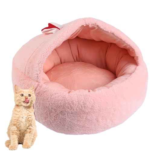 Hooded Cat Nest, Adorable Pet Cave, Hooded Kitten Bed, Pet Bed Hooded Plush, Anti-nxiety Dog Cave for Pets, Indoor Cats, Small Dogs, Puppy, Kitten von DNCG