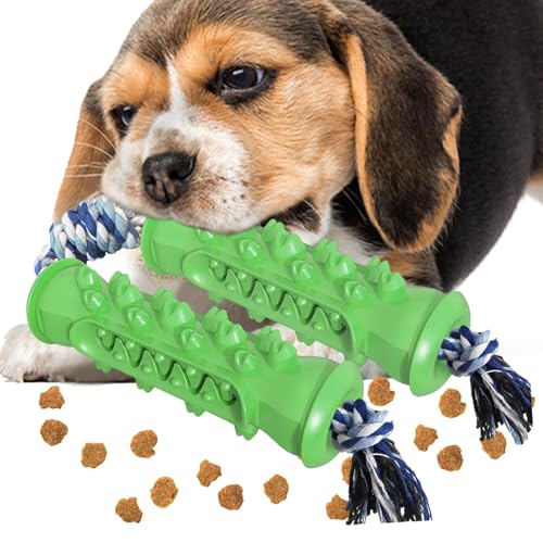 Kauspielzeug für Hunde, Kauspielzeug für Hunde, Kauspielzeug für Zahnen, quietschendes Gummispielzeug, Anreicherungsspielzeug für Hunde, unzerstörbares Spielzeug für P von DNCG