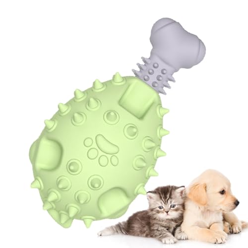 Kauspielzeug für Welpen zum Zahnen, Kauspielzeug für kleine Hunde | Kauspielzeug für Haustiere in Form eines Hähnchenschenkels, Anreicherung für Hunde mit Gena Kauspielzeug für Welpen zum Zahnen, Kauspielzeug für kleine Hunde | Kauspielzeug für Haustiere in Form eines Hähnchenschenkels, Anreicherung für Hunde mit Gena von DNCG