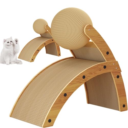 Pets Scratcher, Vertical Cat Ball Scratcher, Scratching Board With Cat Scratcher Ball, Scratch-Proof Vertical Cat Scratching Post With Ball Detachable Cat Toy For Indoor Cats Pets Scratcher, Vertical Cat Ball Scratcher, Scratching Board With Cat Scratcher Ball, Scratch-Proof Vertical Cat Scratching Post With Ball Detachable Cat Toy For Indoor Cats von DNCG
