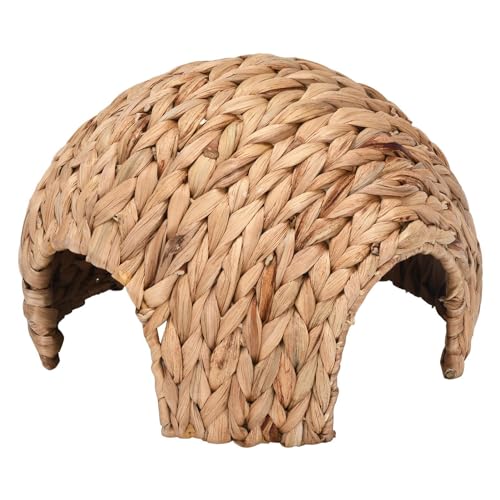 Schweinehaus, Kaninchenhaus, handgewebt, aus Holz, sicher, tragbar, komfortables Versteck für Katzenschwanzkaninchen für Chinchilla, Guinea und Schweinehasen Schweinehaus, Kaninchenhaus, handgewebt, aus Holz, sicher, tragbar, komfortables Versteck für Katzenschwanzkaninchen für Chinchilla, Guinea und Schweinehasen von DNCG