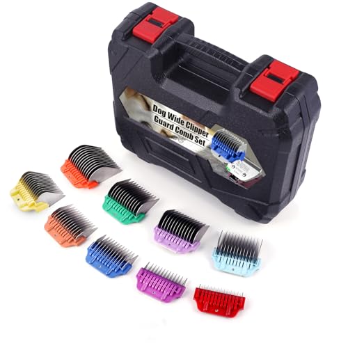 9 Stück Hunde-Schermaschine aus Edelstahl, breit, für Schermaschine der A5-Serie, Snap-On/Off-Design, nur Tanne für 10 W/15 W/30 W breite Klinge von DODAER