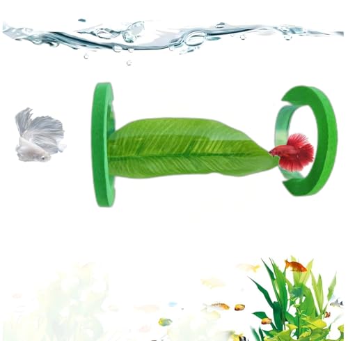 DODOAQUA Betta Fish Hängender Fisch-Tunnel aus Acryl, Betta-Fischblatt-Matte, Zucht- und Ruhebett, simuliert den natürlichen Lebensraum von Betta-Fischen Laichplätzen, DODOAQUA Betta Fish Hängender Fisch-Tunnel aus Acryl, Betta-Fischblatt-Matte, Zucht- und Ruhebett, simuliert den natürlichen Lebensraum von Betta-Fischen Laichplätzen, von DODOAQUA