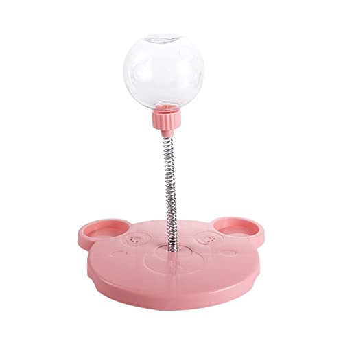 Futterspender mit Leckerli-Bällen für Haustiere, lustiger Futterspender mit Läckerli-Bällen for Haustiere, langsame Fütterung Futterspender for Katzen und kleine Hunde for Jagen und Trainieren.(Pink) von DOEMTY