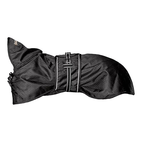 DOG Copenhagen Back-on-Track Regenmantel für Hunde, 55 cm, Schwarz von DOG Copenhagen