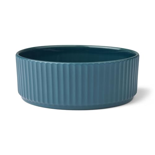 DOG Copenhagen Kronborg Hundenapf aus Keramik, M, Petrol Blue von DOG Copenhagen