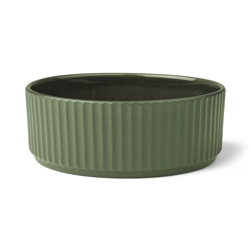 DOG Copenhagen Kronborg Hundenapf aus Keramik, M, Racing Green von DOG Copenhagen