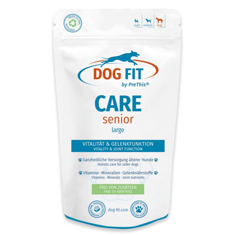 DOG FIT by PreThis® CARE senior » Nährstoffe für alte Hunde » Vitamine, Minderalien plus Gelenkschutz » large ab 25kg » 60 Kapseln von DOG FIT by PreThis®