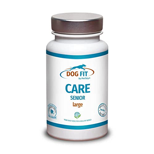 DOG FIT by PreThis® Care Senior I Nährstoffe für ältere Hunde Plus Gelenk- & Wirbelschutz I Futterergänzung frei von Zusätzen I Large von DOG FIT by PreThis