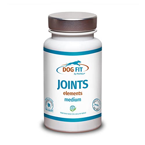 DOG FIT by PreThis® Joints Elements I Gelenkstärkung & Gelenkschutz für Hunde I Für die Gelenkfunktion I Ohne Zusätze (medium 10-25 kg) von DOG FIT by PreThis
