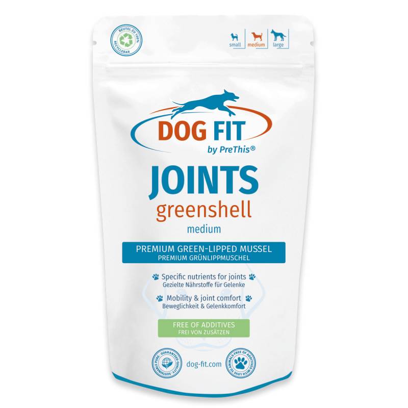 Grünlippmuschel für mittelgroÃe Hunde 10-25kg | Gelenkkapseln JOINTS greenshell mit Kollagen | DOG FIT by PreThis | 60 Kps. Grünlippmuschel für mittelgroÃe Hunde 10-25kg | Gelenkkapseln JOINTS greenshell mit Kollagen | DOG FIT by PreThis | 60 Kps. von DOG FIT by PreThis