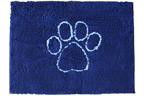 Dog Gone Smart Dirty Dog Fußmatte, Mikrofaser, super saugfähig, maschinenwaschbar mit Rutschfester Unterseite, groß, Bermuda Blue von Dog Gone Smart