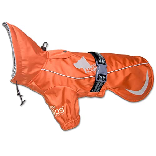 Dog Helios Ice-Breaker Hundemantel, mit Kapuze, ausziehbar, wärmereflektierend, Größe L, Orange von DOG HELIOS