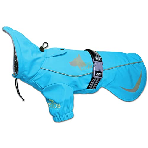 Dog Helios Ice-Breaker Hundemantel mit Kapuze und wärmereflektierender Technologie, Größe M, Blau von DOG HELIOS