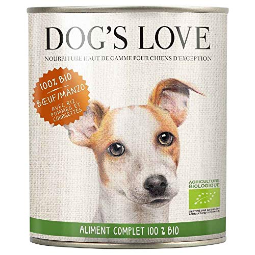 DOG'S LOVE BIO Premium Hundefutter Nassfutter Rind mit Reis, Apfel & Zucchini (1 x 200g) von DOG'S LOVE BIO