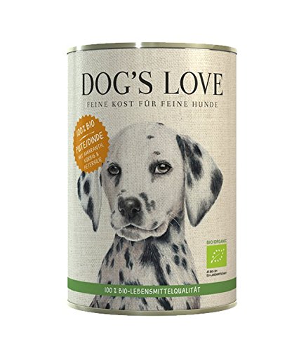Dog's Love Hundefutter Nassfutter Bio Pute mit Amaranth, Kürbis & Petersilie (6 x 400g) von DOG'S LOVE BIO