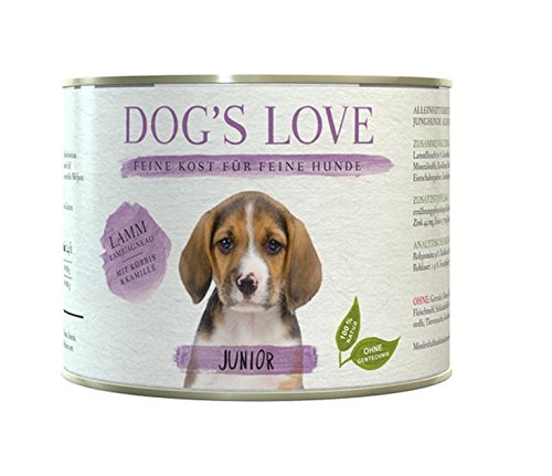 Dog's Love Premium Hundefutter Nassfutter Lamm mit Kürbis & Kamille (12 x 200g) von DOG'S LOVE Junior