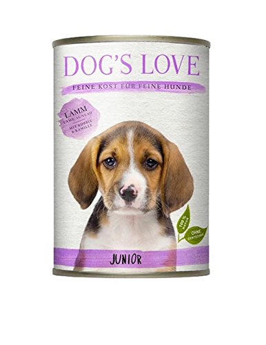 Dog's Love Premium Hundefutter Nassfutter Lamm mit Kürbis & Kamille (12 x 400g) von DOG'S LOVE Junior