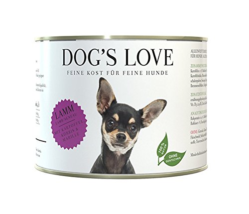 DOG'S LOVE Classic Nassfutter Hund Lamm mit Kartoffel, Kürbis & Marille (12 x 200g) von DOG'S LOVE