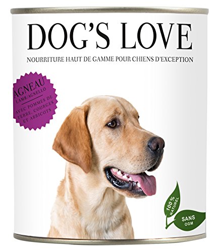 DOG'S LOVE Classic Nassfutter Hund Lamm mit Kartoffel, Kürbis & Marille (12 x 800g) von DOG'S LOVE