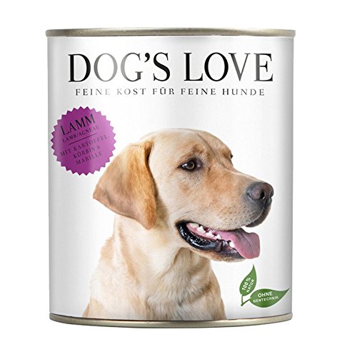 DOG'S LOVE Classic Nassfutter Hund Lamm mit Kartoffel, Kürbis & Marille (18 x 800g) von DOG'S LOVE