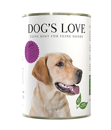 DOG'S LOVE Classic Nassfutter Hund Lamm mit Kartoffel, Kürbis & Marille (24 x 400g) von DOG'S LOVE