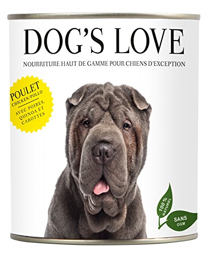 DOG'S LOVE Huhn mit Birne, Quinoa & Karotte (Huhn, 12 x 400 g) von DOG'S LOVE