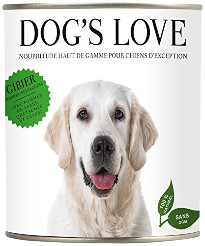 DOG'S LOVE Hundefutter Nassfutter Wild mit Kartoffel, Zwetschke, Sellerie (12 x 200g) von DOG'S LOVE
