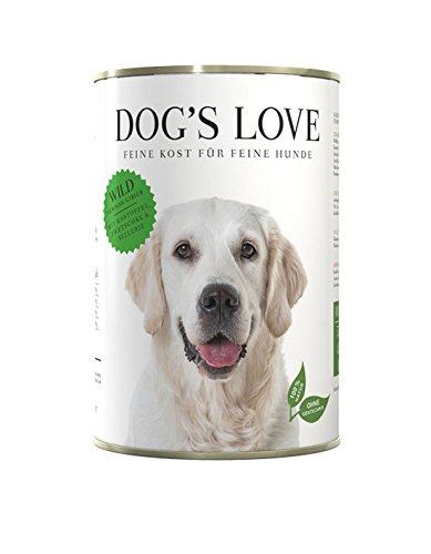 DOG'S LOVE Hundefutter Nassfutter Wild mit Kartoffel, Zwetschke, Sellerie (18 x 400g) von DOG'S LOVE