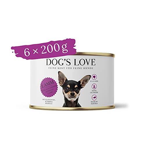 DOG'S LOVE Classic Lamm, 6er-Pack (6 x 200g) von DOG'S LOVE