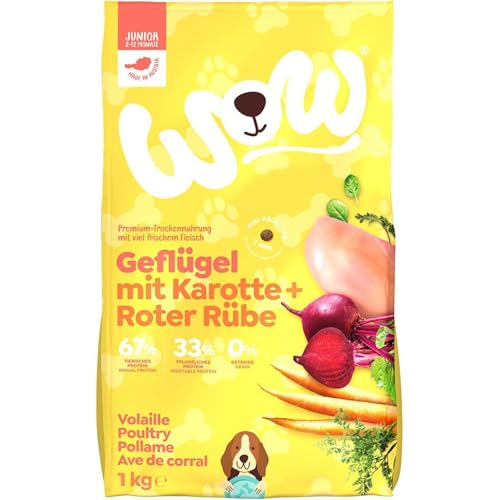 WOW – Trockenfutter Minis Junior Geflügel, 1 kg von DOG'S LOVE
