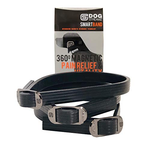 StreamZ Silikonband für Hunde, 55 cm, schwarz, 200 g von DOG Streamz