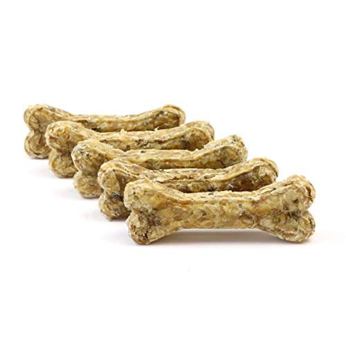 DOGBOSS 100% Natur Kauknochen Hundeknochen speziell für Welpen ab der 16. Lebenswoche & Seniorhunde, Rinderhaut mit Dorsch, 5 Stück 12 cm DOGBOSS 100% Natur Kauknochen Hundeknochen speziell für Welpen ab der 16. Lebenswoche & Seniorhunde, Rinderhaut mit Dorsch, 5 Stück 12 cm von DOGBOSS