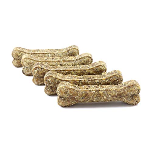 DOGBOSS 100% Natur Kauknochen Hundeknochen speziell für Welpen ab der 16. Lebenswoche & Seniorhunde, Rinderhaut mit Ente & Apfel, 5 Stück 17 cm DOGBOSS 100% Natur Kauknochen Hundeknochen speziell für Welpen ab der 16. Lebenswoche & Seniorhunde, Rinderhaut mit Ente & Apfel, 5 Stück 17 cm von DOGBOSS