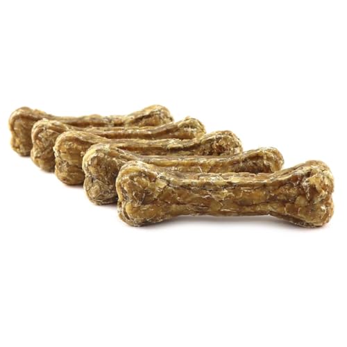 DOGBOSS 100% Natur Kauknochen speziell für kleine Hunderassen (2-10kg) in verschiedenen Geschmackssorten (5er Lamm 10 cm) von DOGBOSS