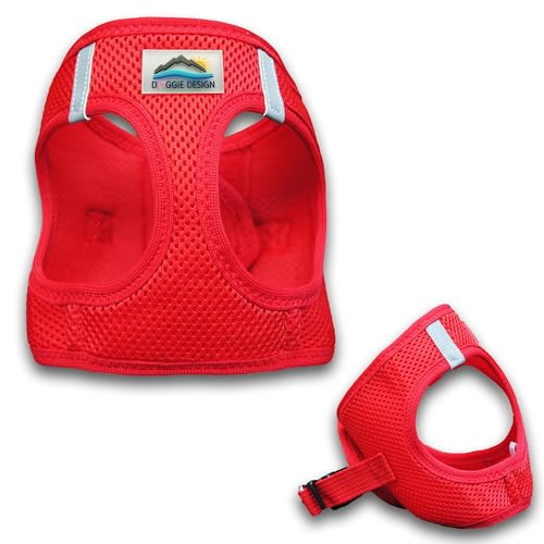 DOGGIE DESIGN American River Ultra Hundegeschirr aus Netzstoff, erstickungsfrei, Größe XXS, Rot DOGGIE DESIGN American River Ultra Hundegeschirr aus Netzstoff, erstickungsfrei, Größe XXS, Rot von DOGGIE DESIGN